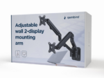 AJUSTABLE WALL DISPLAY MOUNTING ARM UP TO 27" 7 KG  GEMBIRD